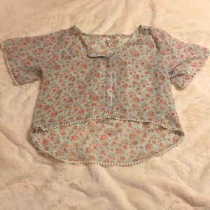 Floral crop top